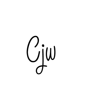 Design your own signature with our free online signature maker. With this signature software, you can create a handwritten (Angelique-Rose-font-FFP) signature for name Cjw. Cjw signature style 5 images and pictures png