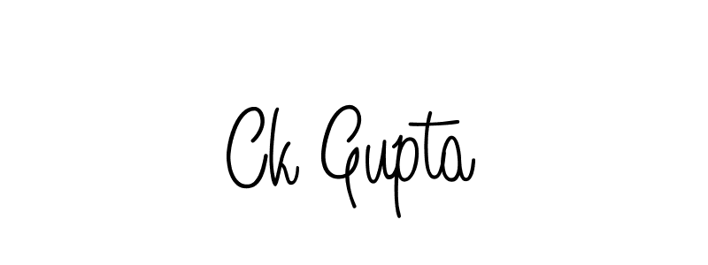 You should practise on your own different ways (Angelique-Rose-font-FFP) to write your name (Ck Gupta) in signature. don't let someone else do it for you. Ck Gupta signature style 5 images and pictures png