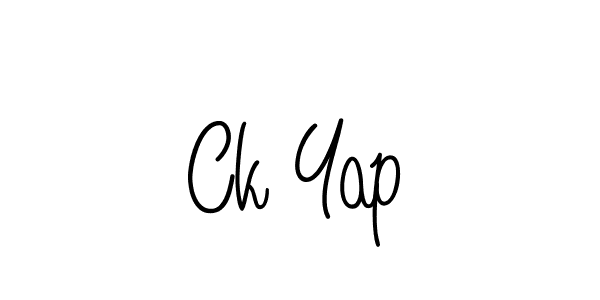 How to Draw Ck Yap signature style? Angelique-Rose-font-FFP is a latest design signature styles for name Ck Yap. Ck Yap signature style 5 images and pictures png