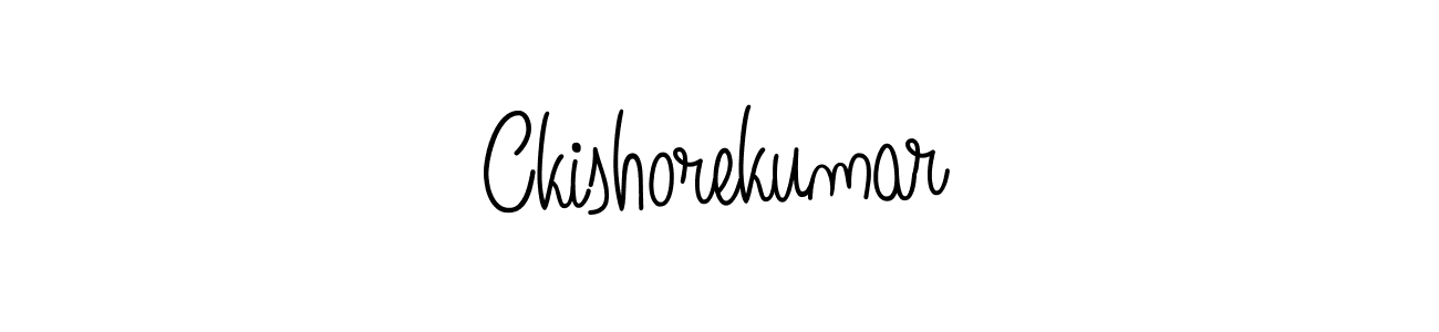 Also we have Ckishorekumar name is the best signature style. Create professional handwritten signature collection using Angelique-Rose-font-FFP autograph style. Ckishorekumar signature style 5 images and pictures png