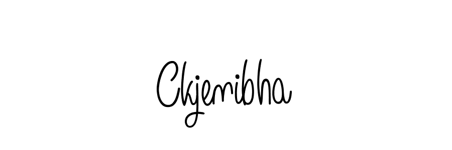 Ckjenibha stylish signature style. Best Handwritten Sign (Angelique-Rose-font-FFP) for my name. Handwritten Signature Collection Ideas for my name Ckjenibha. Ckjenibha signature style 5 images and pictures png