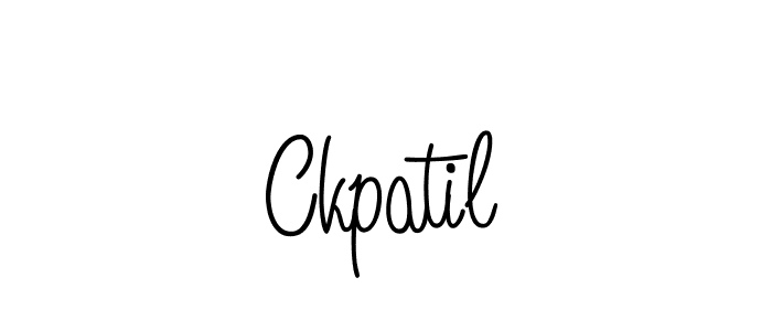 Design your own signature with our free online signature maker. With this signature software, you can create a handwritten (Angelique-Rose-font-FFP) signature for name Ckpatil. Ckpatil signature style 5 images and pictures png