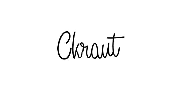 Make a beautiful signature design for name Ckraut. With this signature (Angelique-Rose-font-FFP) style, you can create a handwritten signature for free. Ckraut signature style 5 images and pictures png