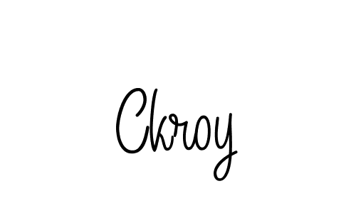 The best way (Angelique-Rose-font-FFP) to make a short signature is to pick only two or three words in your name. The name Ckroy include a total of six letters. For converting this name. Ckroy signature style 5 images and pictures png