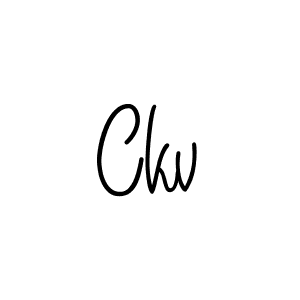 Best and Professional Signature Style for Ckv. Angelique-Rose-font-FFP Best Signature Style Collection. Ckv signature style 5 images and pictures png