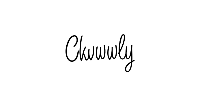 You should practise on your own different ways (Angelique-Rose-font-FFP) to write your name (Ckvwwly) in signature. don't let someone else do it for you. Ckvwwly signature style 5 images and pictures png