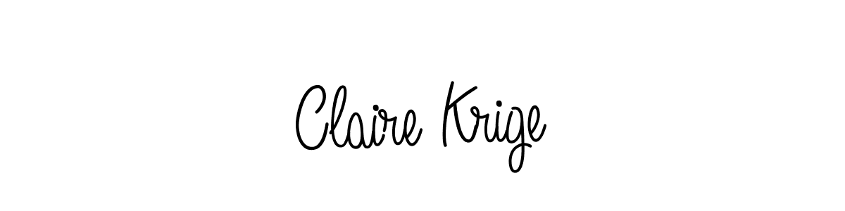 It looks lik you need a new signature style for name Claire Krige. Design unique handwritten (Angelique-Rose-font-FFP) signature with our free signature maker in just a few clicks. Claire Krige signature style 5 images and pictures png