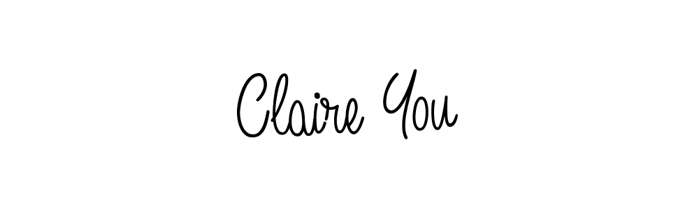 How to make Claire You name signature. Use Angelique-Rose-font-FFP style for creating short signs online. This is the latest handwritten sign. Claire You signature style 5 images and pictures png