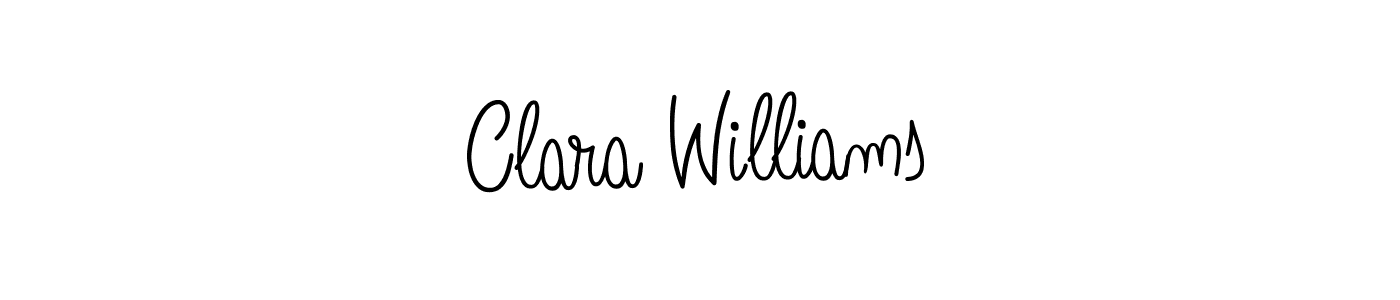 Design your own signature with our free online signature maker. With this signature software, you can create a handwritten (Angelique-Rose-font-FFP) signature for name Clara Williams. Clara Williams signature style 5 images and pictures png