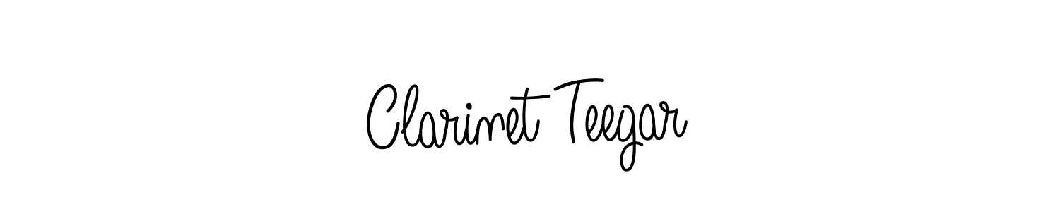 Make a short Clarinet Teegar signature style. Manage your documents anywhere anytime using Angelique-Rose-font-FFP. Create and add eSignatures, submit forms, share and send files easily. Clarinet Teegar signature style 5 images and pictures png