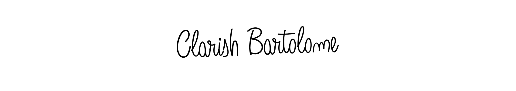 Angelique-Rose-font-FFP is a professional signature style that is perfect for those who want to add a touch of class to their signature. It is also a great choice for those who want to make their signature more unique. Get Clarish Bartolome name to fancy signature for free. Clarish Bartolome signature style 5 images and pictures png