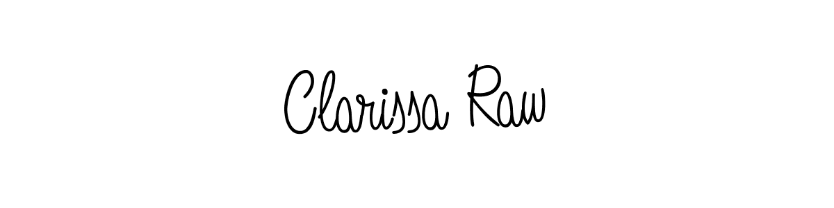 Also we have Clarissa Raw name is the best signature style. Create professional handwritten signature collection using Angelique-Rose-font-FFP autograph style. Clarissa Raw signature style 5 images and pictures png