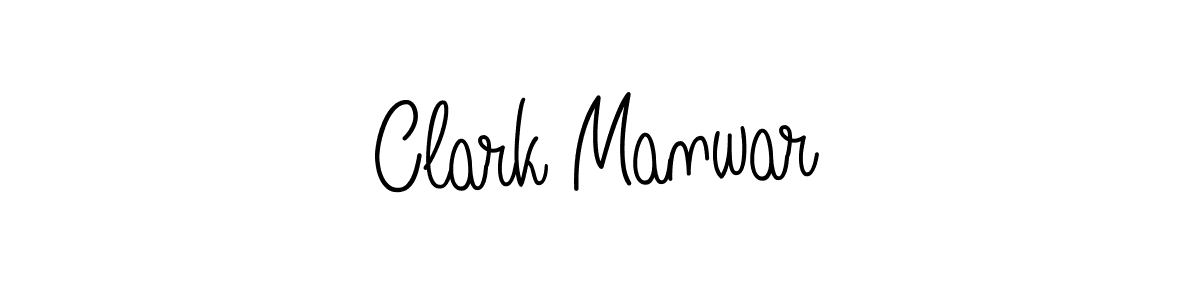 Clark Manwar stylish signature style. Best Handwritten Sign (Angelique-Rose-font-FFP) for my name. Handwritten Signature Collection Ideas for my name Clark Manwar. Clark Manwar signature style 5 images and pictures png