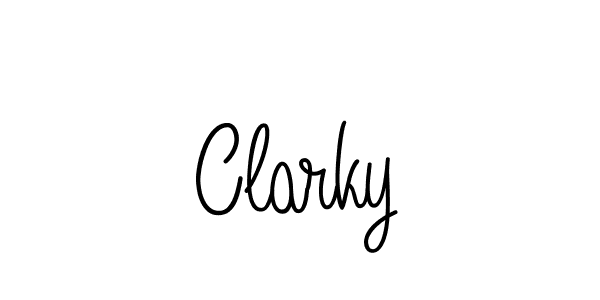 How to make Clarky name signature. Use Angelique-Rose-font-FFP style for creating short signs online. This is the latest handwritten sign. Clarky signature style 5 images and pictures png