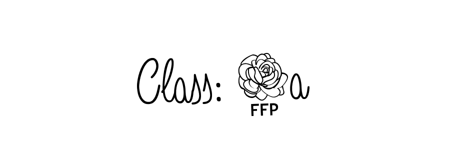 Also we have Class: 7a name is the best signature style. Create professional handwritten signature collection using Angelique-Rose-font-FFP autograph style. Class: 7a signature style 5 images and pictures png