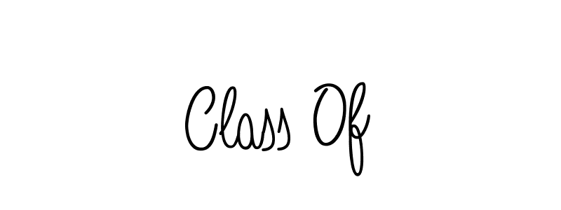 Design your own signature with our free online signature maker. With this signature software, you can create a handwritten (Angelique-Rose-font-FFP) signature for name Class Of. Class Of signature style 5 images and pictures png