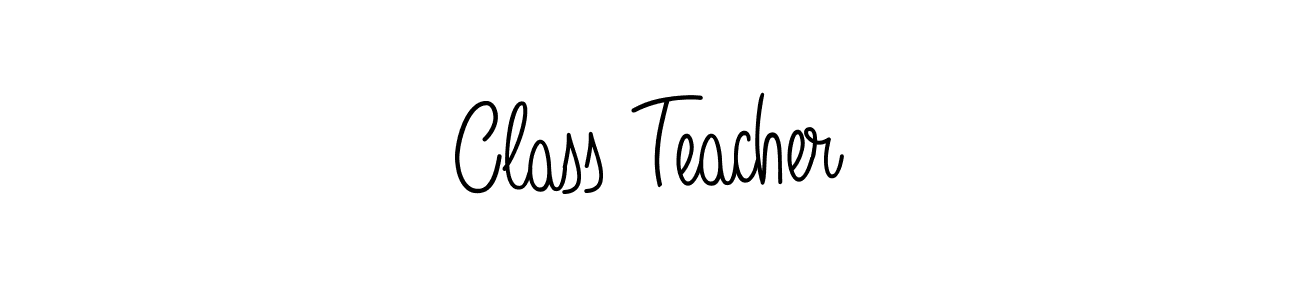Design your own signature with our free online signature maker. With this signature software, you can create a handwritten (Angelique-Rose-font-FFP) signature for name Class Teacher. Class Teacher signature style 5 images and pictures png