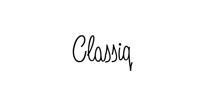 Make a beautiful signature design for name Classiq. With this signature (Angelique-Rose-font-FFP) style, you can create a handwritten signature for free. Classiq signature style 5 images and pictures png