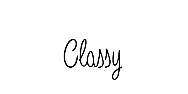Use a signature maker to create a handwritten signature online. With this signature software, you can design (Angelique-Rose-font-FFP) your own signature for name Classy. Classy signature style 5 images and pictures png