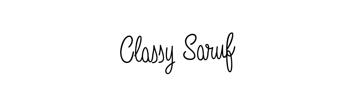 The best way (Angelique-Rose-font-FFP) to make a short signature is to pick only two or three words in your name. The name Classy Saruf include a total of six letters. For converting this name. Classy Saruf signature style 5 images and pictures png