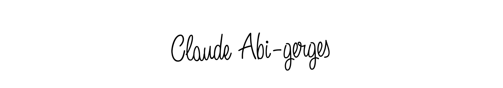 Make a beautiful signature design for name Claude Abi-gerges. With this signature (Angelique-Rose-font-FFP) style, you can create a handwritten signature for free. Claude Abi-gerges signature style 5 images and pictures png