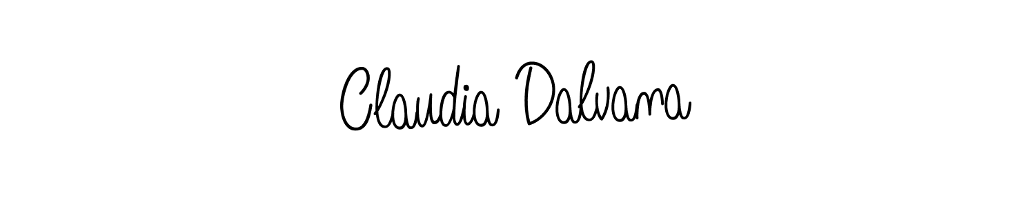 Claudia Dalvana stylish signature style. Best Handwritten Sign (Angelique-Rose-font-FFP) for my name. Handwritten Signature Collection Ideas for my name Claudia Dalvana. Claudia Dalvana signature style 5 images and pictures png