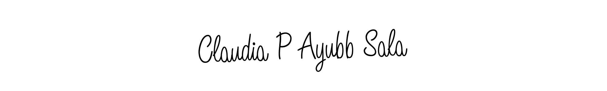 Make a short Claudia P Ayubb Sala signature style. Manage your documents anywhere anytime using Angelique-Rose-font-FFP. Create and add eSignatures, submit forms, share and send files easily. Claudia P Ayubb Sala signature style 5 images and pictures png