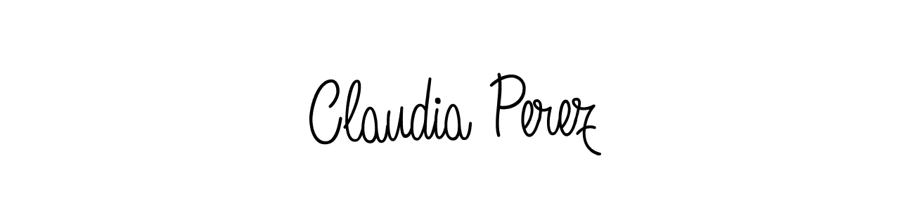 Use a signature maker to create a handwritten signature online. With this signature software, you can design (Angelique-Rose-font-FFP) your own signature for name Claudia Perez. Claudia Perez signature style 5 images and pictures png