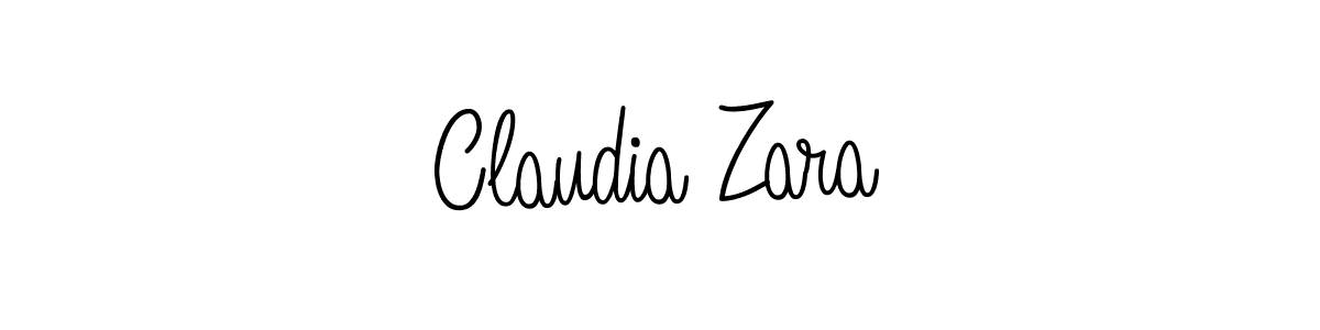 The best way (Angelique-Rose-font-FFP) to make a short signature is to pick only two or three words in your name. The name Claudia Zara include a total of six letters. For converting this name. Claudia Zara signature style 5 images and pictures png