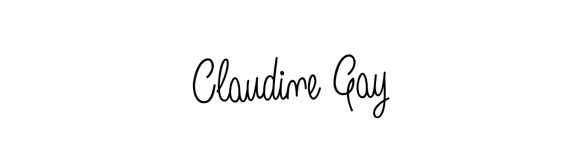 Use a signature maker to create a handwritten signature online. With this signature software, you can design (Angelique-Rose-font-FFP) your own signature for name Claudine Gay. Claudine Gay signature style 5 images and pictures png