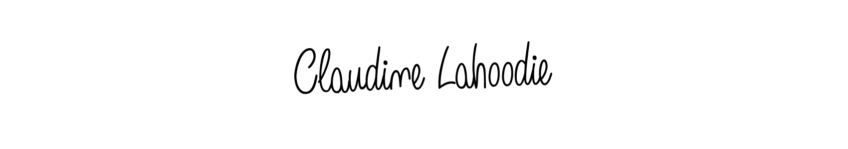 Best and Professional Signature Style for Claudine Lahoodie. Angelique-Rose-font-FFP Best Signature Style Collection. Claudine Lahoodie signature style 5 images and pictures png
