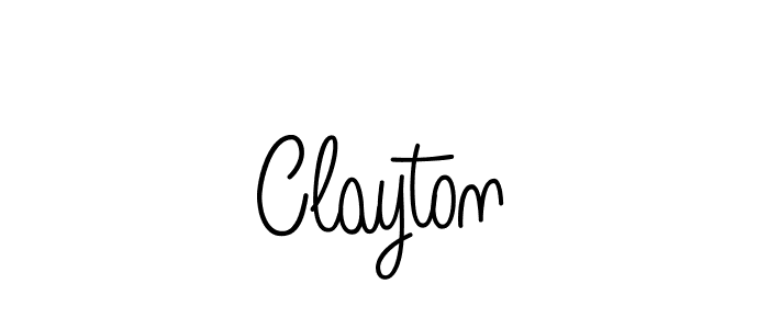 Design your own signature with our free online signature maker. With this signature software, you can create a handwritten (Angelique-Rose-font-FFP) signature for name Clayton. Clayton signature style 5 images and pictures png