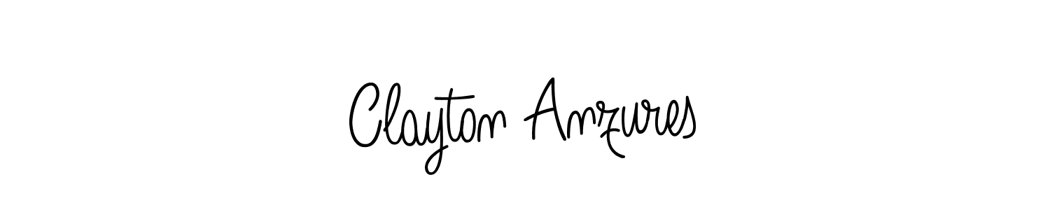 Make a beautiful signature design for name Clayton Anzures. With this signature (Angelique-Rose-font-FFP) style, you can create a handwritten signature for free. Clayton Anzures signature style 5 images and pictures png