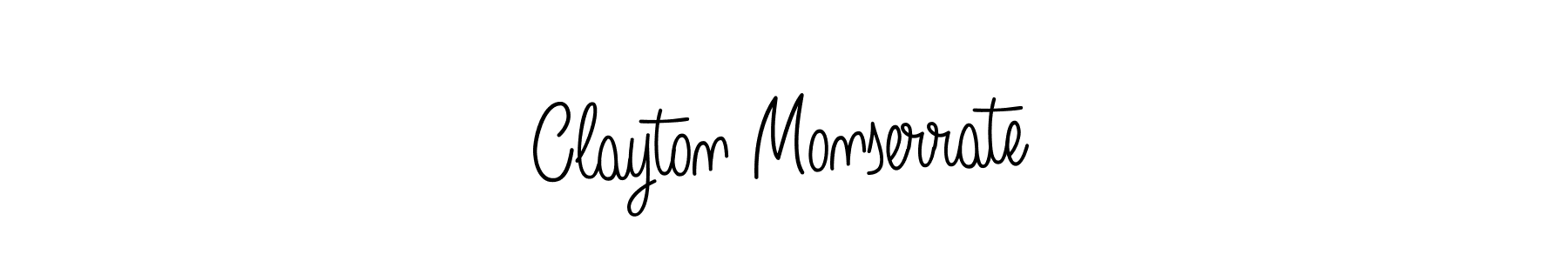 Also we have Clayton Monserrate name is the best signature style. Create professional handwritten signature collection using Angelique-Rose-font-FFP autograph style. Clayton Monserrate signature style 5 images and pictures png
