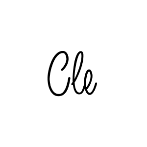 How to make Cle name signature. Use Angelique-Rose-font-FFP style for creating short signs online. This is the latest handwritten sign. Cle signature style 5 images and pictures png