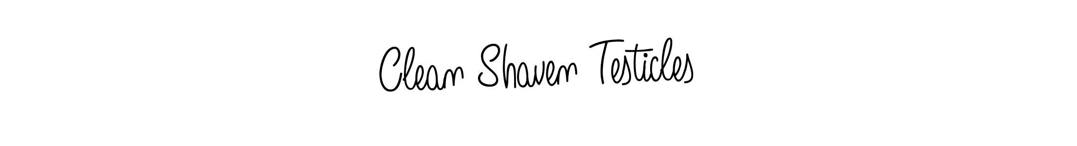 Design your own signature with our free online signature maker. With this signature software, you can create a handwritten (Angelique-Rose-font-FFP) signature for name Clean Shaven Testicles. Clean Shaven Testicles signature style 5 images and pictures png