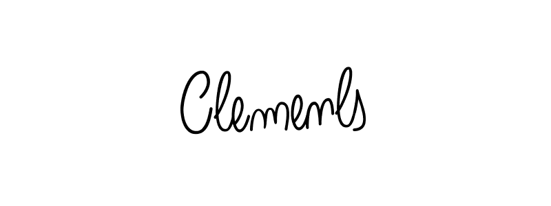 How to make Clemenls signature? Angelique-Rose-font-FFP is a professional autograph style. Create handwritten signature for Clemenls name. Clemenls signature style 5 images and pictures png