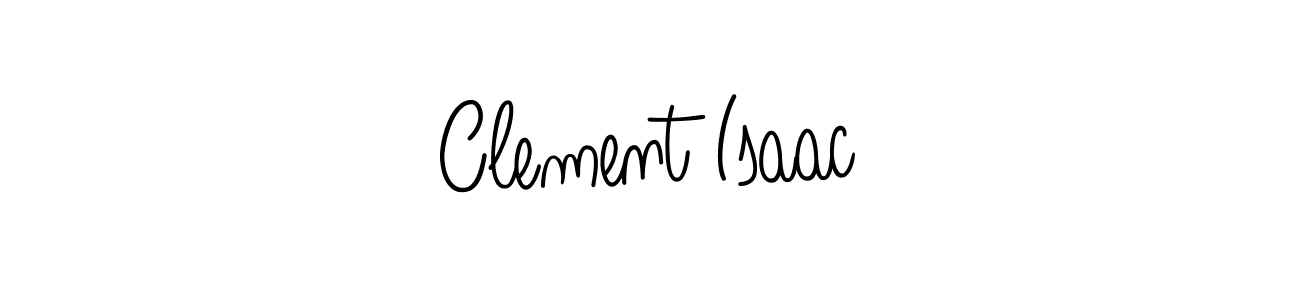 How to make Clement Isaac name signature. Use Angelique-Rose-font-FFP style for creating short signs online. This is the latest handwritten sign. Clement Isaac signature style 5 images and pictures png