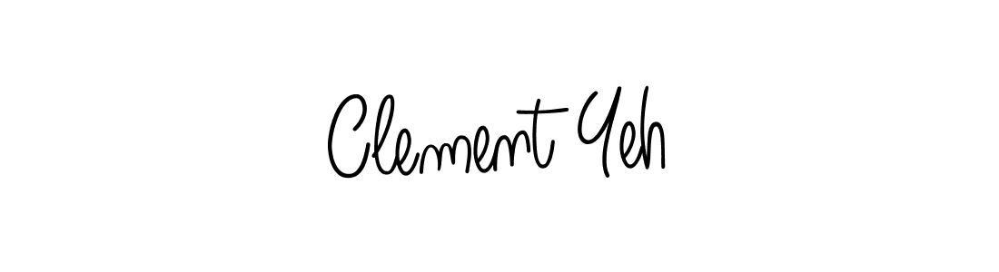 Use a signature maker to create a handwritten signature online. With this signature software, you can design (Angelique-Rose-font-FFP) your own signature for name Clement Yeh. Clement Yeh signature style 5 images and pictures png