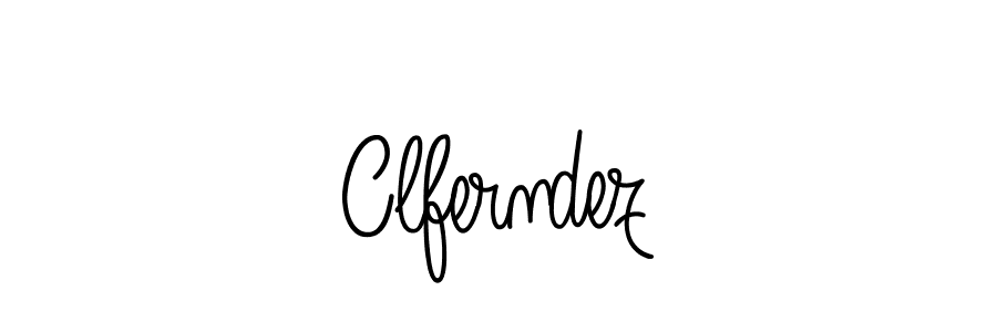 The best way (Angelique-Rose-font-FFP) to make a short signature is to pick only two or three words in your name. The name Clferndez include a total of six letters. For converting this name. Clferndez signature style 5 images and pictures png
