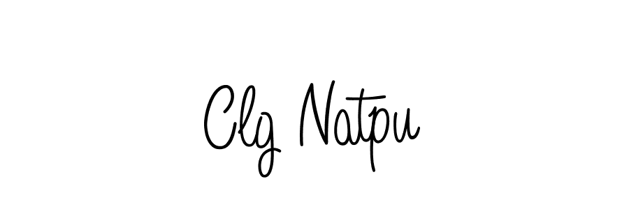 The best way (Angelique-Rose-font-FFP) to make a short signature is to pick only two or three words in your name. The name Clg Natpu include a total of six letters. For converting this name. Clg Natpu signature style 5 images and pictures png