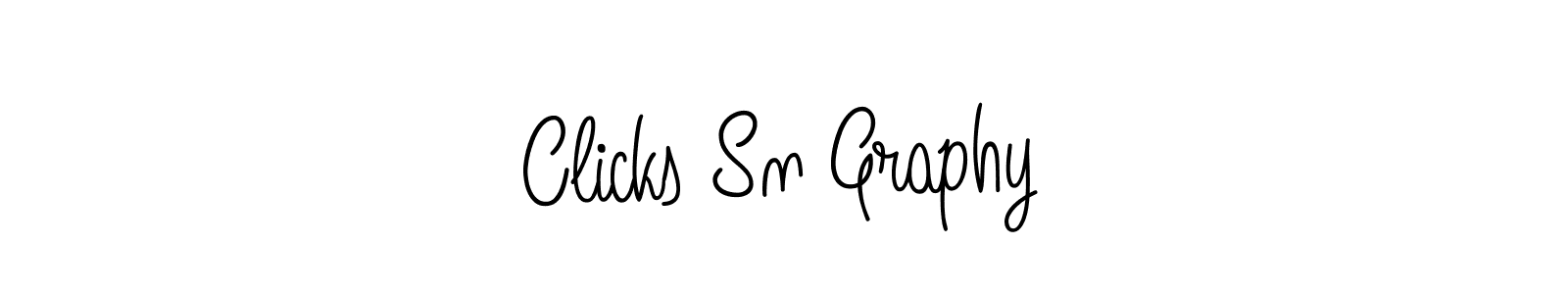 Clicks Sn Graphy stylish signature style. Best Handwritten Sign (Angelique-Rose-font-FFP) for my name. Handwritten Signature Collection Ideas for my name Clicks Sn Graphy. Clicks Sn Graphy signature style 5 images and pictures png