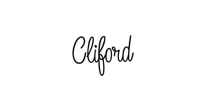You should practise on your own different ways (Angelique-Rose-font-FFP) to write your name (Cliford) in signature. don't let someone else do it for you. Cliford signature style 5 images and pictures png