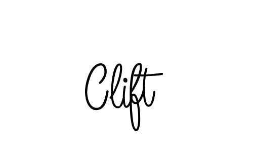 You should practise on your own different ways (Angelique-Rose-font-FFP) to write your name (Clift) in signature. don't let someone else do it for you. Clift signature style 5 images and pictures png
