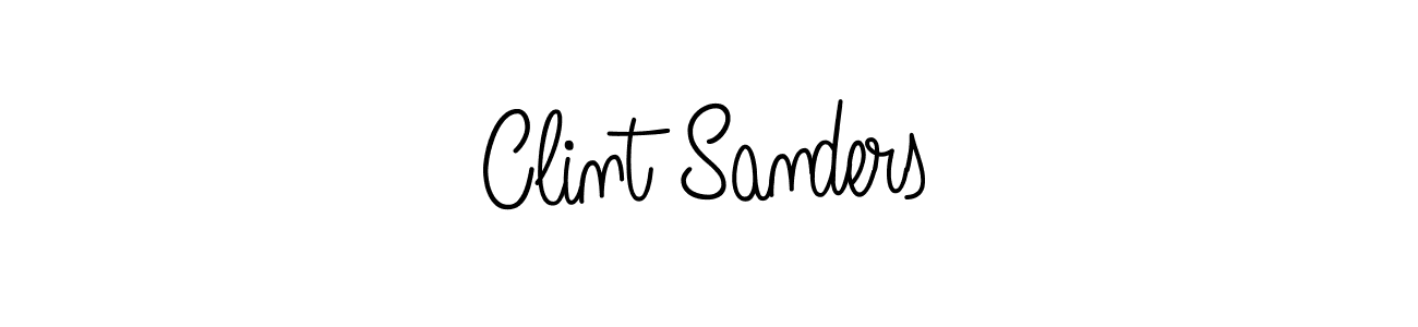 Clint Sanders stylish signature style. Best Handwritten Sign (Angelique-Rose-font-FFP) for my name. Handwritten Signature Collection Ideas for my name Clint Sanders. Clint Sanders signature style 5 images and pictures png