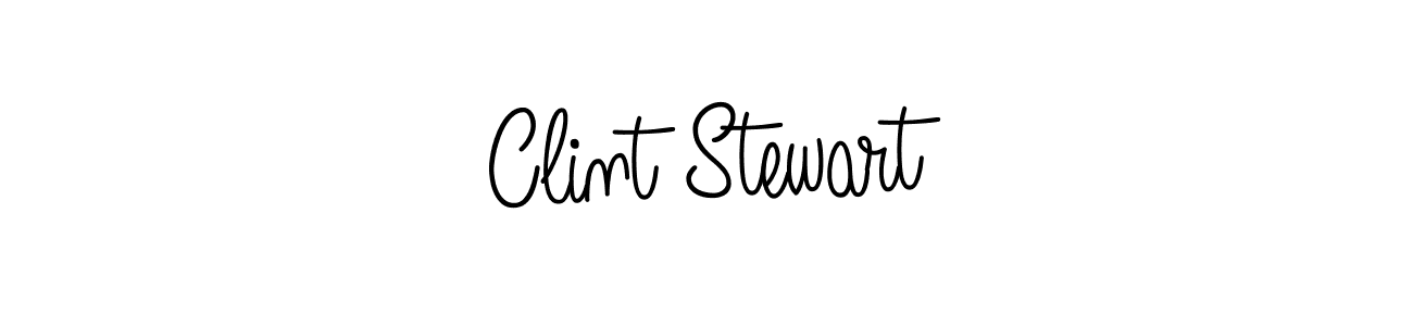 Make a beautiful signature design for name Clint Stewart. With this signature (Angelique-Rose-font-FFP) style, you can create a handwritten signature for free. Clint Stewart signature style 5 images and pictures png