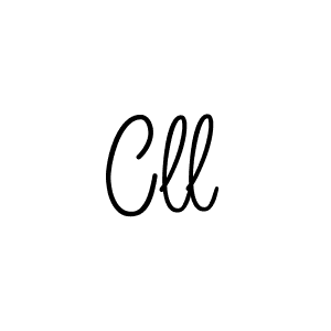 Use a signature maker to create a handwritten signature online. With this signature software, you can design (Angelique-Rose-font-FFP) your own signature for name Cll. Cll signature style 5 images and pictures png