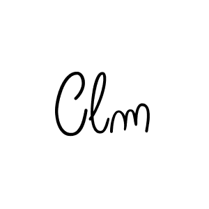 Clm stylish signature style. Best Handwritten Sign (Angelique-Rose-font-FFP) for my name. Handwritten Signature Collection Ideas for my name Clm. Clm signature style 5 images and pictures png