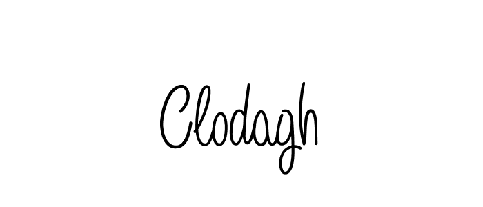 Make a beautiful signature design for name Clodagh. With this signature (Angelique-Rose-font-FFP) style, you can create a handwritten signature for free. Clodagh signature style 5 images and pictures png