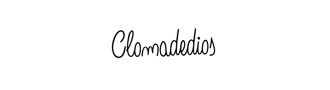 Once you've used our free online signature maker to create your best signature Angelique-Rose-font-FFP style, it's time to enjoy all of the benefits that Clomadedios name signing documents. Clomadedios signature style 5 images and pictures png